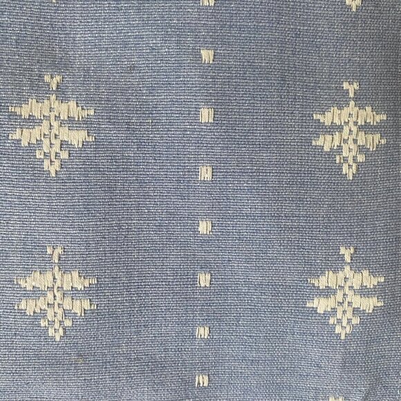 Crate & Barrel Winter Woods Napkins Placemats 11pcs Ice Blue Cotton Embroidered - Picture 5 of 8